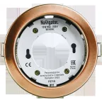 Светильник светодиодный ДВО NGX-R1-006-GX53 220В GX53 IP20 черненая медь | 71282 | Navigator