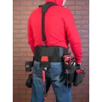 Пояс монтажника с 3 сумками и разгрузочными ремнями