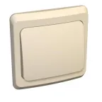 ЭТЮД Выключатель одноклавишный скрытый бежевый сх.1