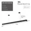 Светильник LED Geometria Block SPO-116-B-40K-024 24Вт 4000K 1750Лм IP40 1200х70х50 черный подвесной драйвер внутри