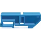 Изолятор нулевой шины 35мм синий