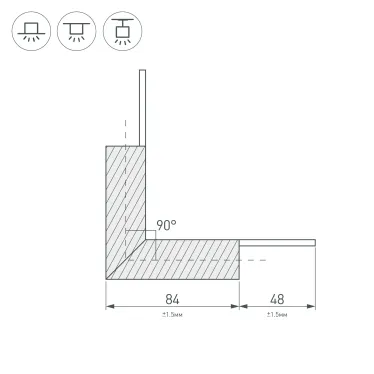 Вставка SP-POLO-R65 (WH, 3-3) (arlight, Металл) | 022650 | Arlight