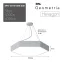 Светильник LED Geometria Hexagon SPO-121-W-40K-038 38Вт 4000K 4000Лм IP40 600х80 белый подвесной драйвер внутри