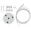 Светильник LED Geometria Hexagon SPO-121-W-40K-038 38Вт 4000K 4000Лм IP40 600х80 белый подвесной драйвер внутри