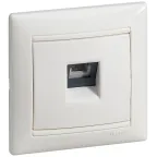 VALENA Рамка 1 пост горизонтальная белая