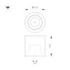 Светильник SP-FOCUS-R140-30W Day White | 021428 | Arlight