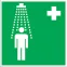 Знак медицинского и санитарного назначения EC 03 ''Пункт приема гигиенических процедур (душевые)'' 200х200 мм, пластик ГОСТ Р 12.4.026-2001
