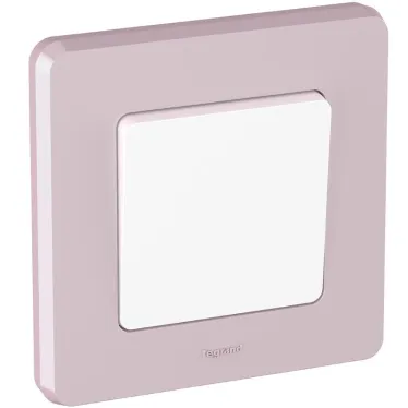 Рамка 1 пост INSPIRIA розовая