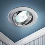 Светильник встраиваемый литой KL1A SN/1 поворотный, MR16, 12V, 50W, сатин никель