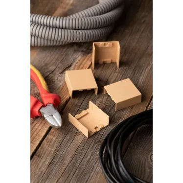 Соединитель (40х16) (4 шт) Plast PROxima под светлое дерево