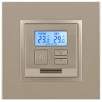 Терморегулятор универс.230В-Imax16А, Эра Elegance, шампань, 14-4111-04