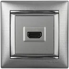 VALENA Рамка 1 пост матовый алюминий