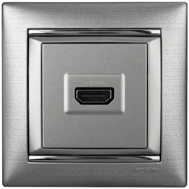 VALENA Рамка 1 пост матовый алюминий