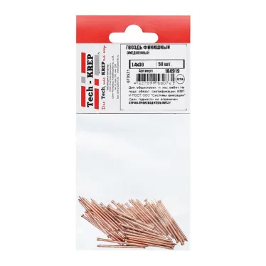 Гвоздь финишный 1.4х30 омедненный (50шт)