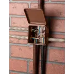 Коробка распаячная КМР-030-035 пылевлагозащищенная без мембранных вводов (88х88х54) тёмное дерево PROxima