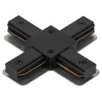 Коннектор TR-1PA-СX-BK X-образный для однофазного шинопровода черный