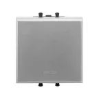 Avanti Выключатель двухполюсный одноклавишный модульный , Закаленная сталь, 2 модуля