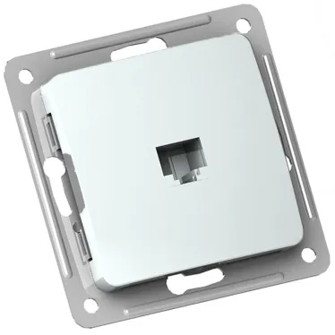 MASTER Розетка компьютерная скрытой установки, в рамку, белый