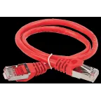 Патч-корд категория 5е FTP 1 метр PVC красный