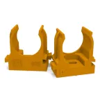 Крепеж-клипса для труб для монтажного пистолета оранжевая д20