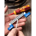 Шина нулевая N 63.12 (2 изолятора стойка) никель