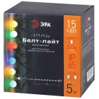 Гирлянда Белт Лайт набор 5 м, ERABL-MK5 15 LED ламп (шаг 30 см), мультиколор, 220 В, каучук