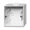 BASIC 55 Коробка 1 пост наружная альпийский белый