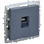 BRITE Розетка компьютерная RJ45 кат.5E РК10-БрМ маренго