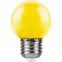 Лампа светодиодная LED 1вт Е27 желтый (шар)