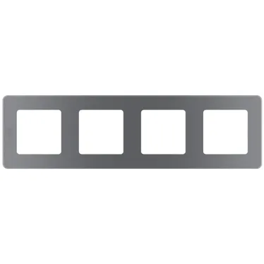 Рамка 4 поста INSPIRIA дымчатая