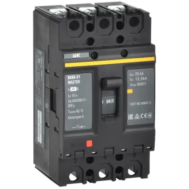 Выключатель автоматический ВА88-31 3Р 40А 25кА MASTER IEK