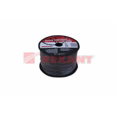 Провод ПГВА 1х0.75 мм2, черный, бухта 100 м,