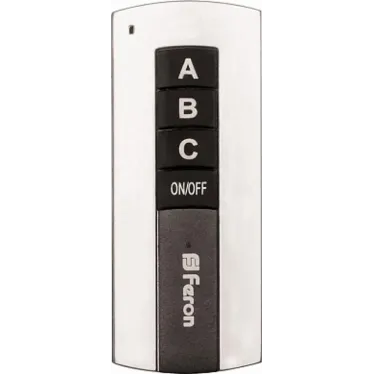 Выключатель для светильников 230V 1000W 3-х канальный 30м с пультом управления, черное серебро