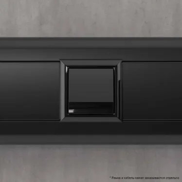 Avanti Вывод кабеля модульный , Черный квадрат, 2 модуля