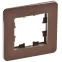BRITE Рамка 1 пост РУ-1-1-Бр металл коричневый RE AL IEK