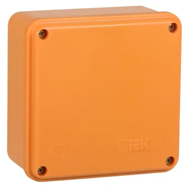 Коробка распаячная огнестойкая ПС 100х100х50мм 6P 4мм2 IP44 гладкие стенки