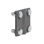 Зажим универсальный полоса 30 - прут 10 (пластина 57x57мм) HZ PROxima