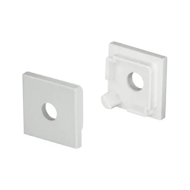 Заглушка SL-KANT-H16 SQUARE с отверстием (ARL, Пластик)