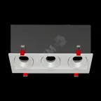 Рамка для модульного светильника FLEX 50 14 тройная встраиваемая 110х325х130мм RAL9010 поворотная | V1-R0-00435-10014-2000000 | VARTON