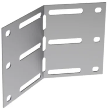 Соединитель угловой H80мм цинк-ламельный (аналог горячеоцинкованный)