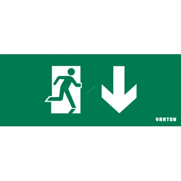 Пиктограмма (Наклейка) Фигура / Стрелка Вниз для аварийно-эвакуационного светильника IP20 | V1-R0-70354-21A01-2009 | VARTON