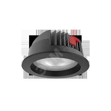 Cветильник светодиодный даунлайт DL-PRO круг. 226*96мм 52W 4000K IP65 d монт.отв.- 200-215мм RAL9005 черный муар | V1-R0-T0777-10000-6505240 | VARTON