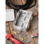 Коробка распаячная КМР-050-048 пылевлагозащитная 6мембранных вводов уплотнительный шнур (120х80х50) PROxima