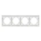 Валенсия рамка 4-местная белая