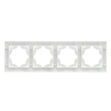 Валенсия рамка 4-местная белая