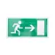 Наклейка эвакуац знакНаправление к эвакуационному выходу направо150х300 мм,