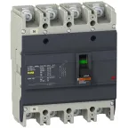 Выключатель автоматический четырехполюсный EZC250 36 KA/415В 3Т 100 A
