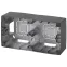 Коробка накладного монтажа 2 поста, Эра12, антрацит 12-6102-05