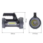 Фонарик кемпинговый походный ударопрочный водонепроницаемый, 4 режима, боковой свет PA-703