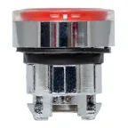 Исполнительный механизм кнопки XB4 красный плоский возвратный без фиксации, с подсветкой
